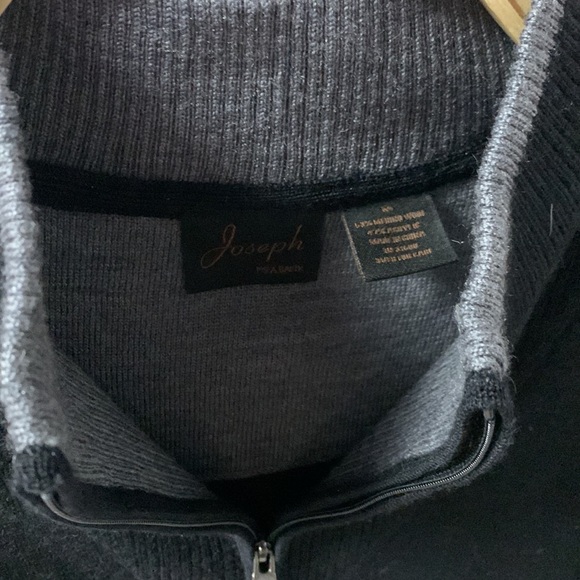Jos A Bank black wool quarter zip - Picture 2 of 5